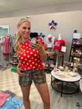 Americana Stars Short Sleeve Top