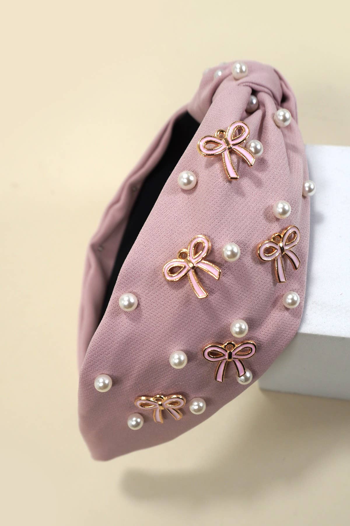 Classy Bow + Pearl Headband