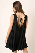 H30284-GODET DETAIL WIDE LEG ROMPER