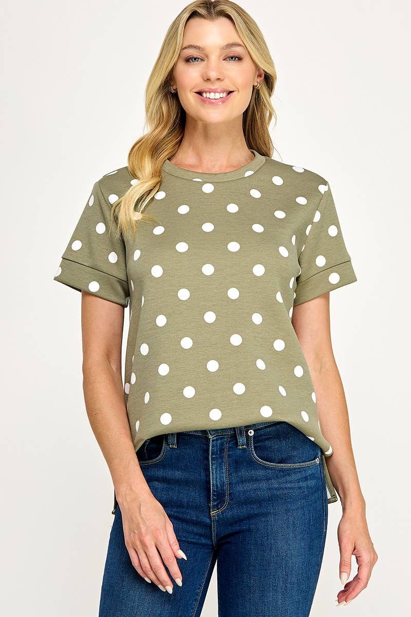 Luxe Polka Dot T Shirt