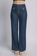 Wide Leg Denim Jeans