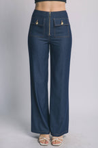 Wide Leg Denim Jeans