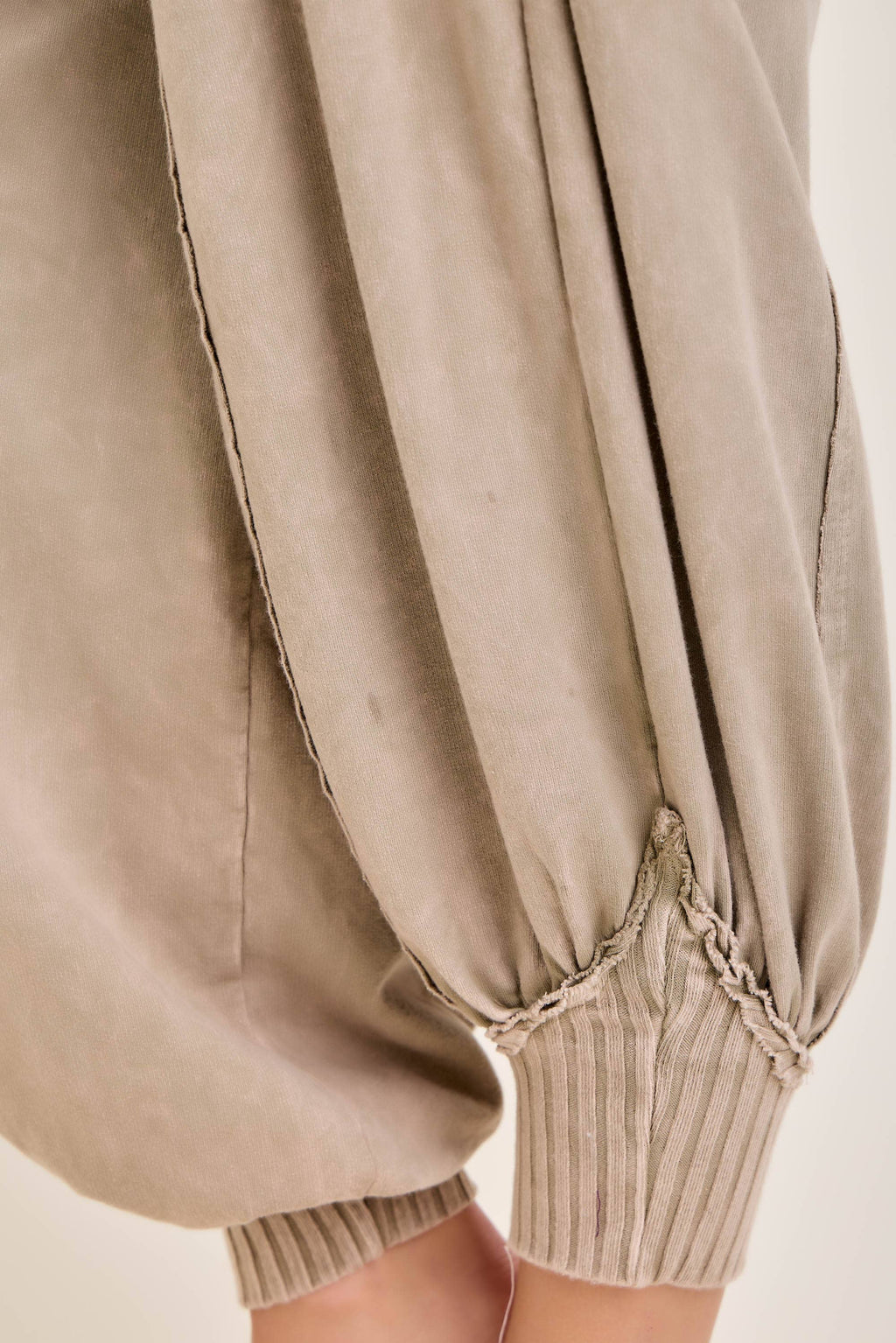 Zen Mineral Washed Ribbed  Baggy Lounge Balloon Pants HP7610