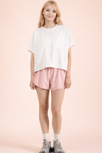 NT12626-Dolman Sleeve Textured Knit Casual Top