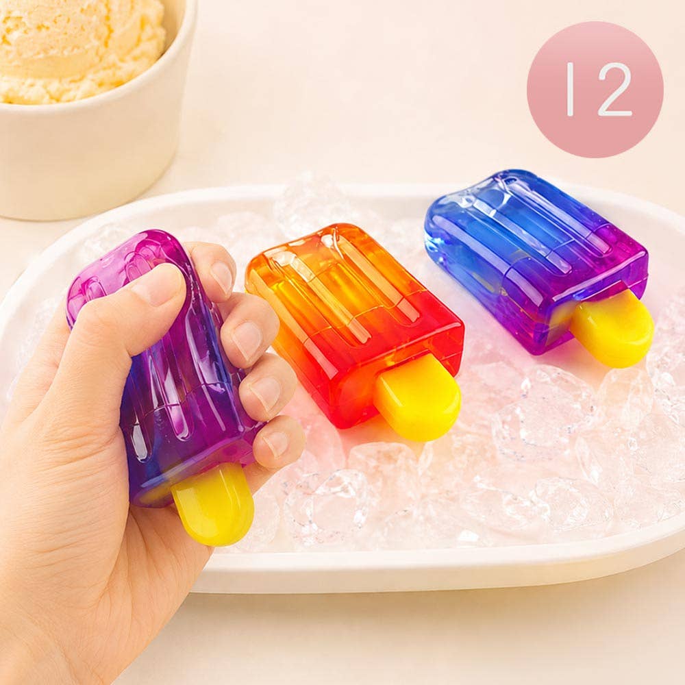 12PCS - Popsicle Squeeze Squishy Stress Relief Toy