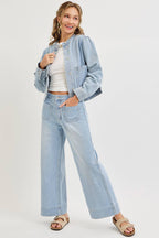 WIDE LEG  DENIM JEANS