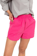 Poplin High Waist Shorts