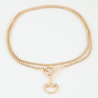 Polished Toggle Loop Box Chain Necklace
