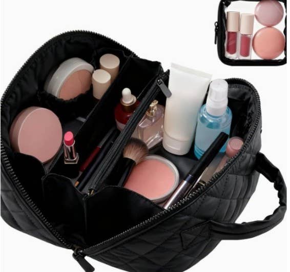 OPEN FLAT COSMETIC MAKEUP POUCH BAG SET | 40P634