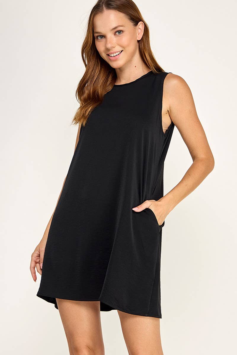 Solid Shift Dress