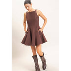 Sleeveless Fit And Flare Dress