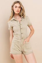 Amanda Denim Romper