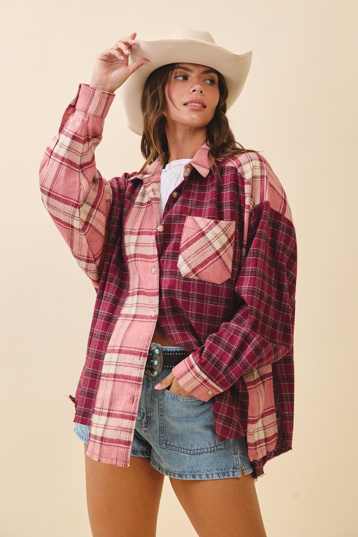 8376EN Kambrie Plaid Flannel Shirt