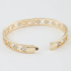 Multi Bejeweled Open Clover Bracelet