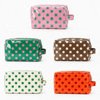 POLKA DOT WATERPROOF CLEAR COSMETIC MAKEUP POUCH BAG |40P630