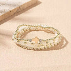 Cute Stackable Cross Bracelets for Women in Multiple Colors
