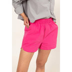 Poplin High Waist Shorts