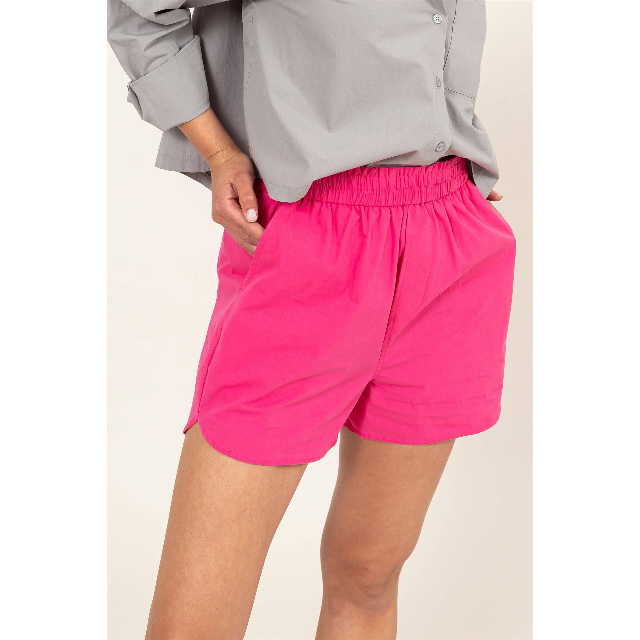 Poplin High Waist Shorts