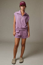 Blake Half Zip Top + Shorts Set