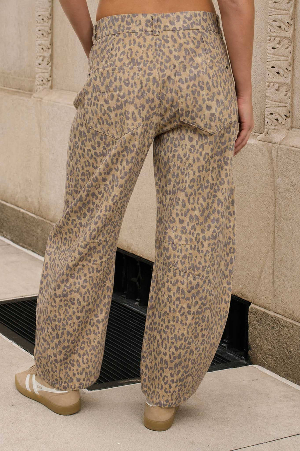 LEOPARD PRINT JEANS