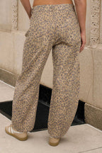 LEOPARD PRINT JEANS
