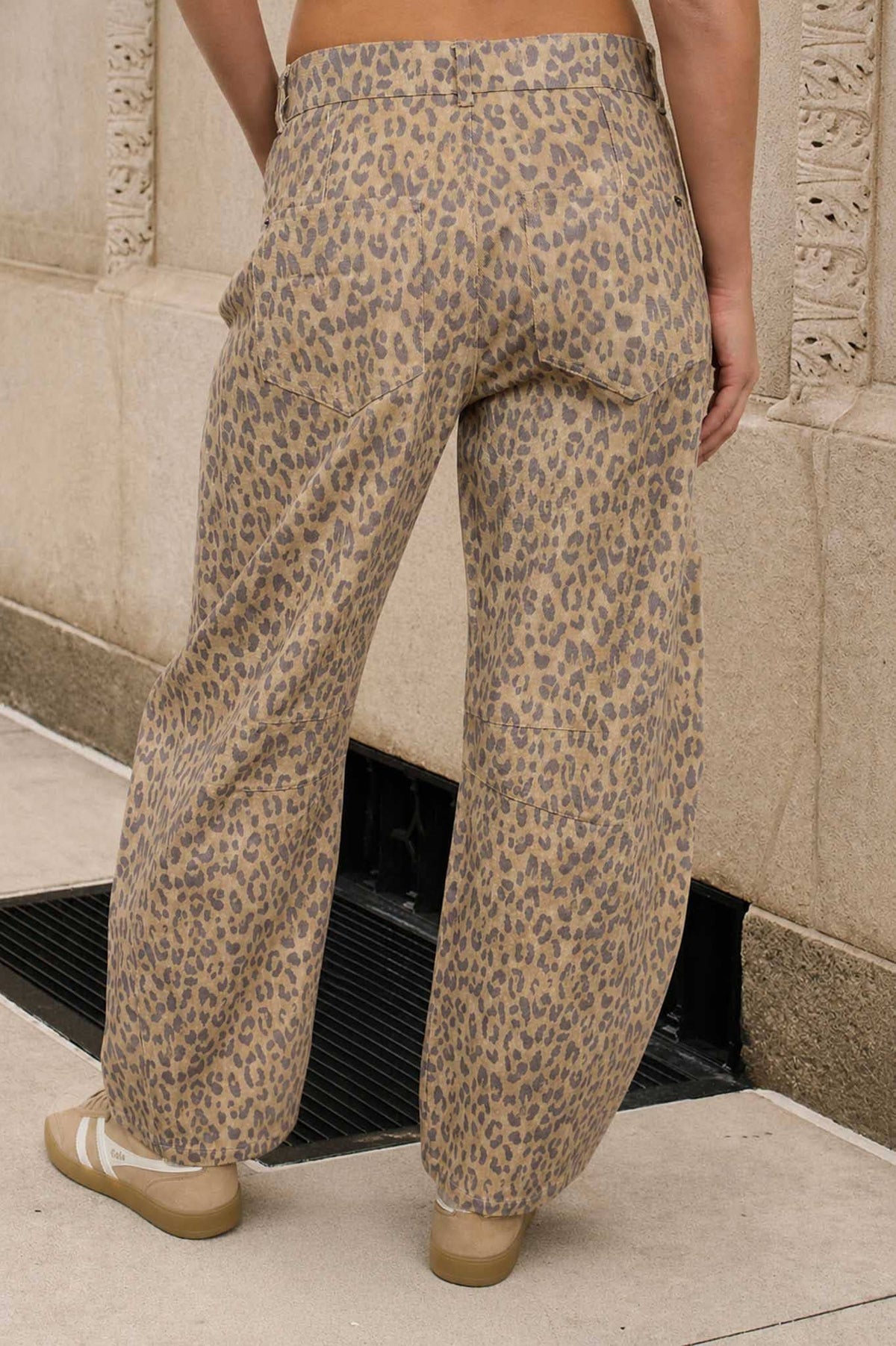 LEOPARD PRINT JEANS