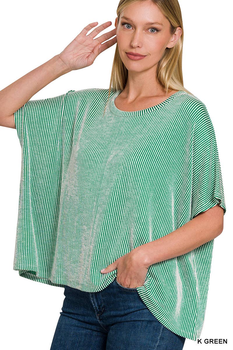 Corded Oversized Top