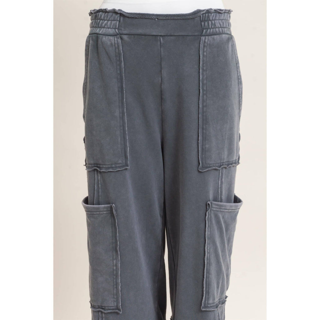 Mineral Wash Cargo Pocket Pants