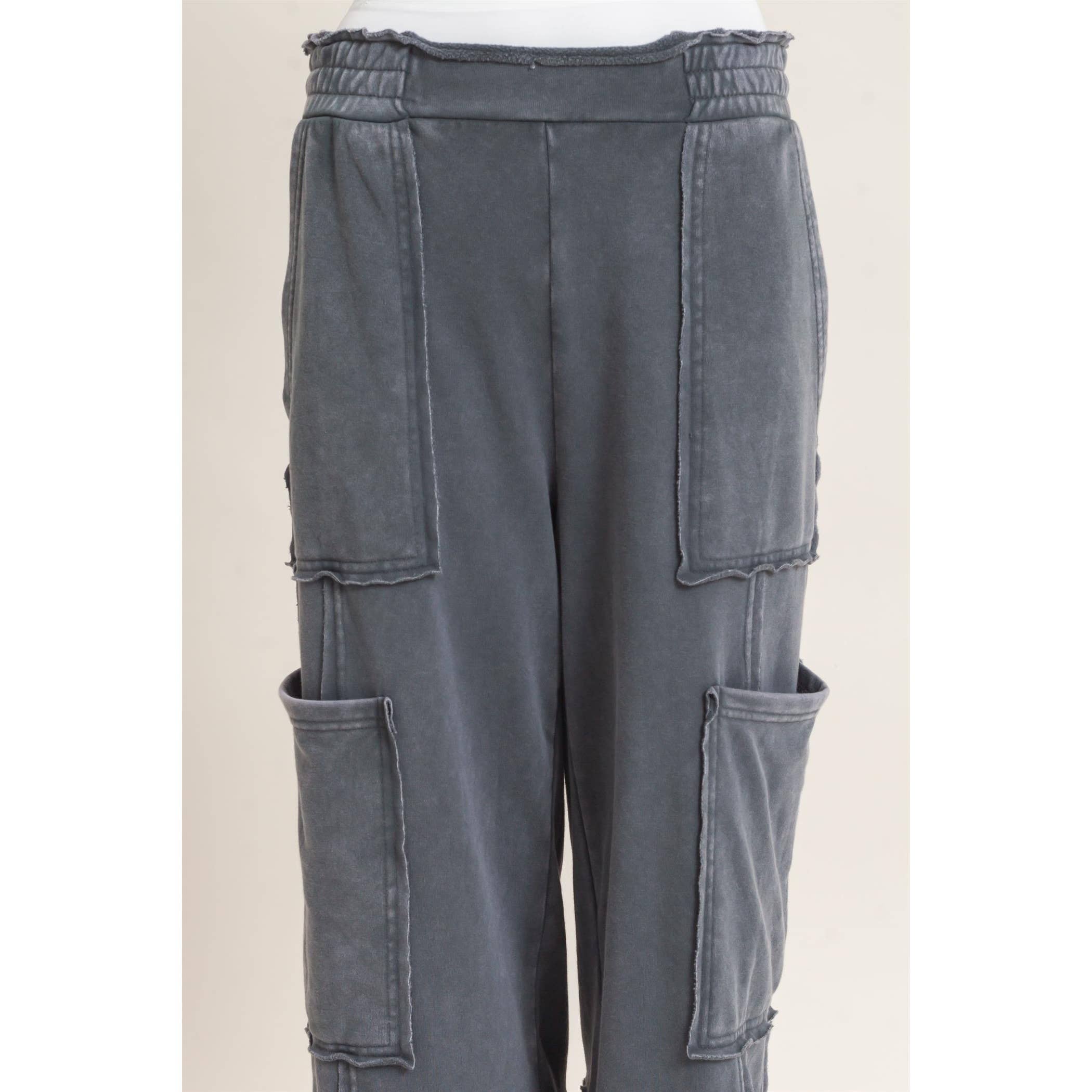 Mineral Wash Cargo Pocket Pants