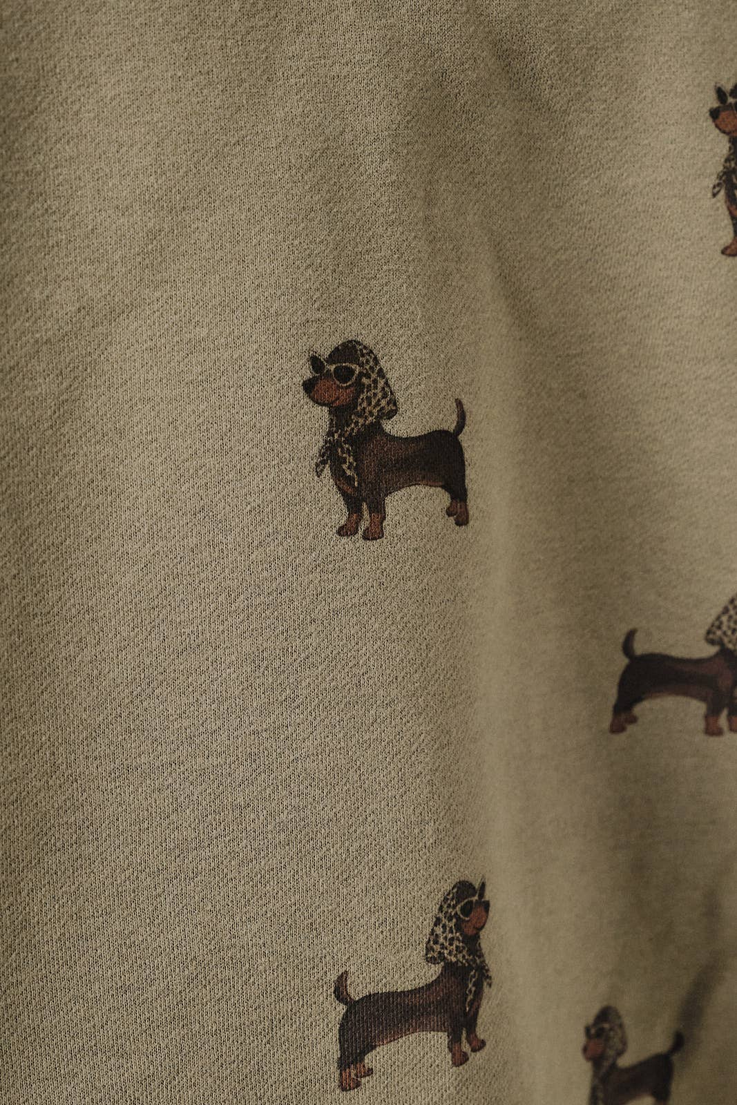 Weenie Dog All Over Print Crew Neck Sweatshirt