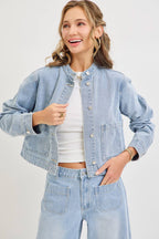 WIDE LEG  DENIM JEANS