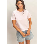 Crew Neck Cotton T-Shirt