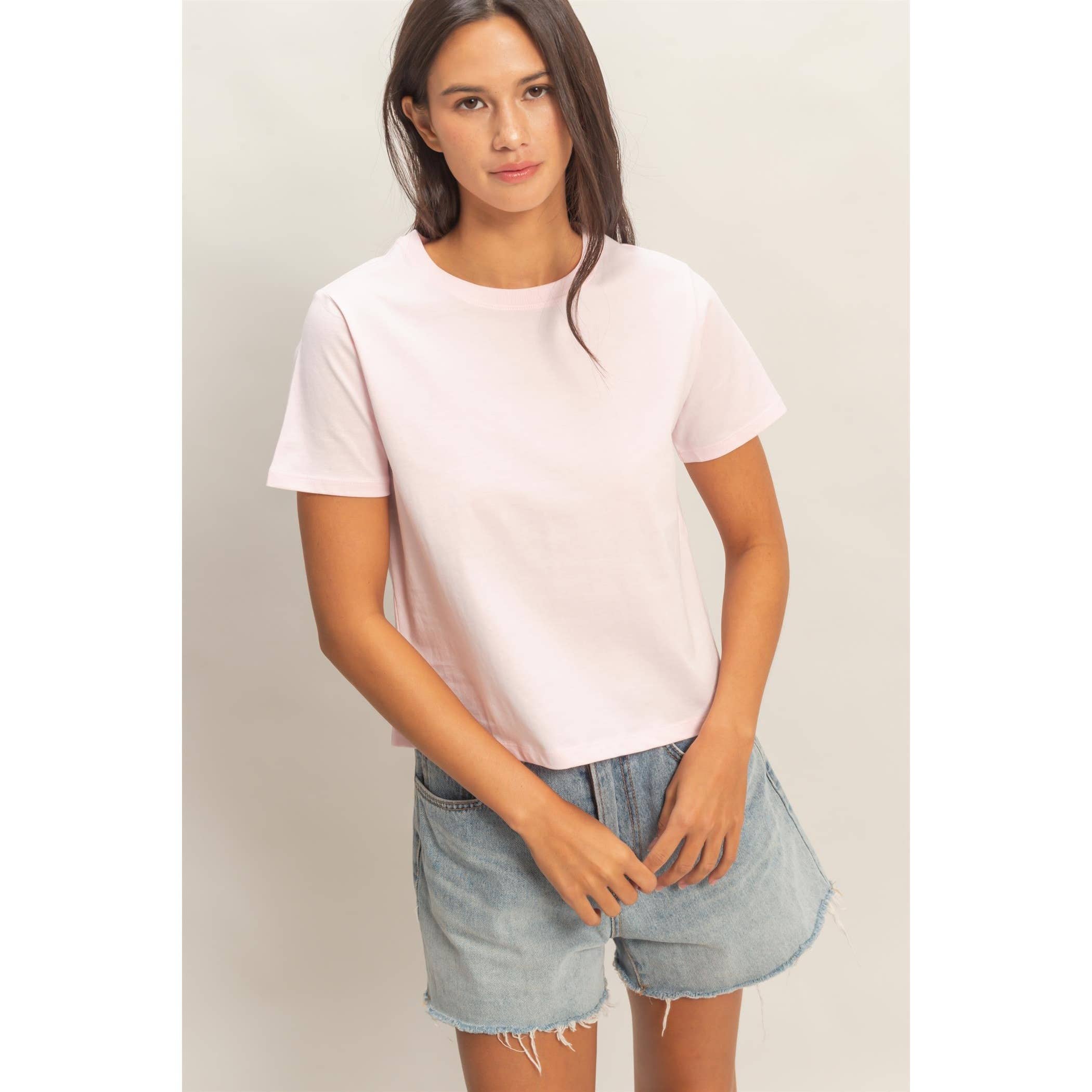 Crew Neck Cotton T-Shirt