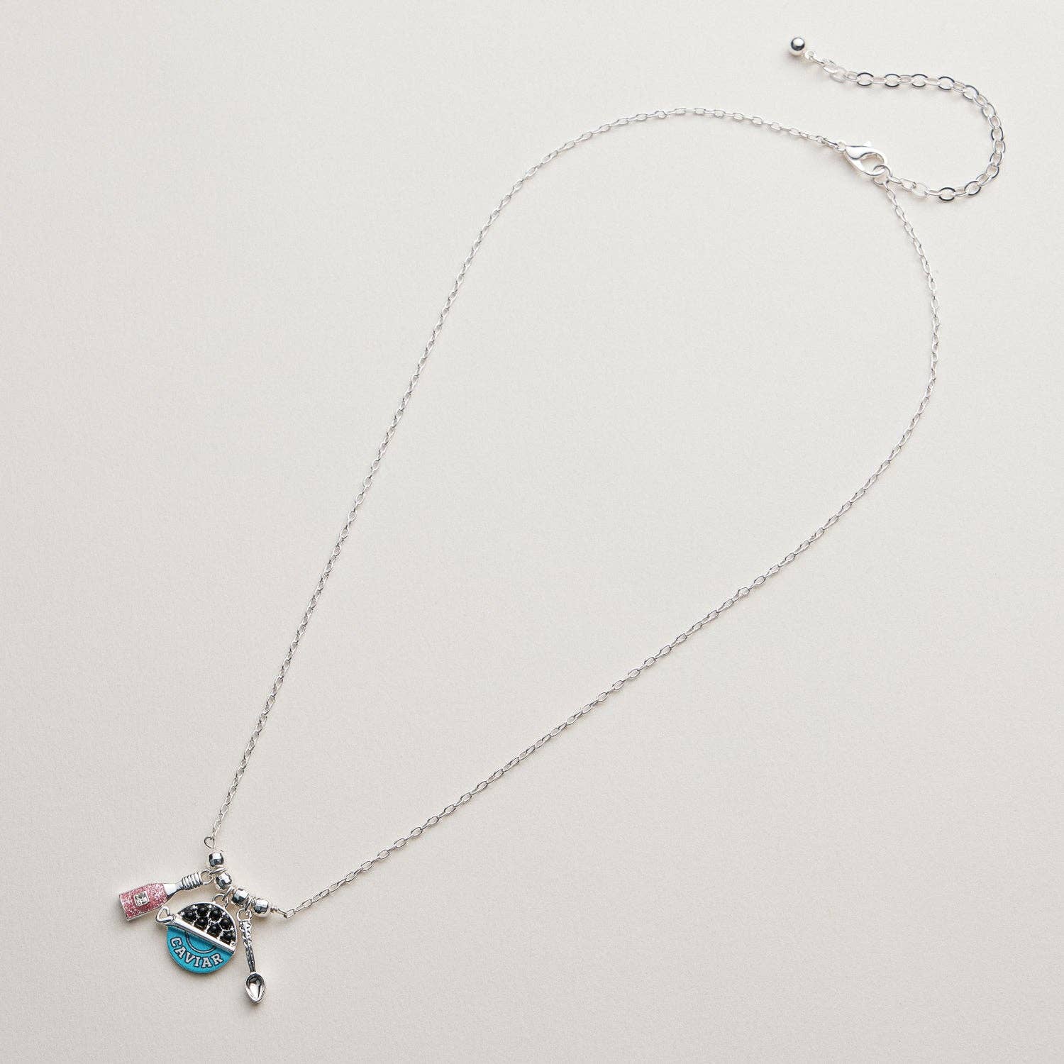 Caviar Charm Necklace | Whimsical Pendant Jewelry