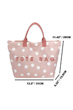 Polka Dot Oxford Tote Bag