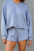 Cozy Lounge Hoodie & Shorts Set