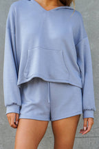 Cozy Lounge Hoodie & Shorts Set