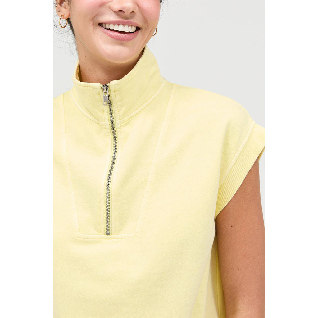 Half Zip Up Mock Neck Mini Dress
