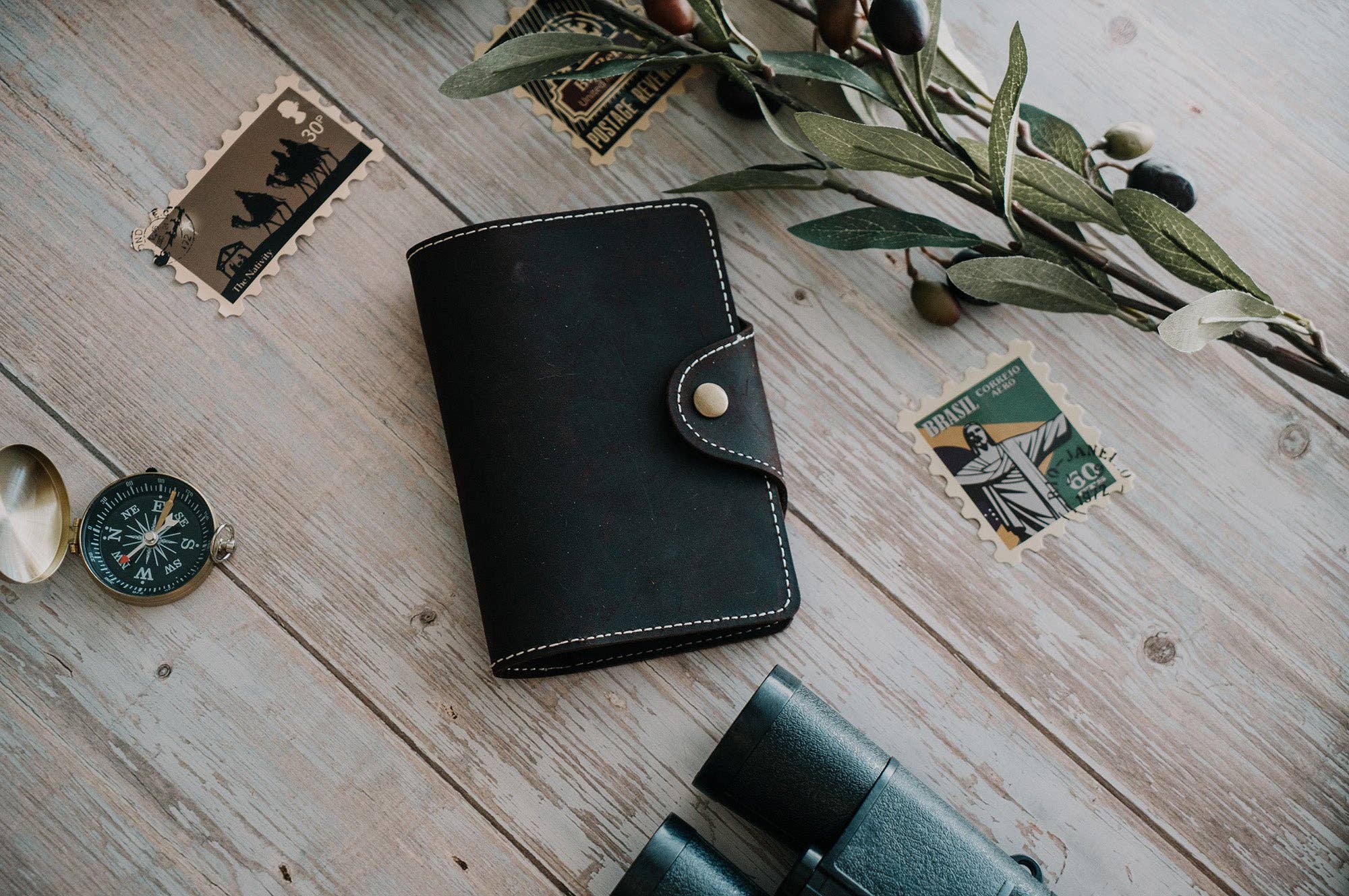 Personalized Leather Passport Cover, Leather Journal, Refillable Custom Notebook Travel Journal, Handmade Journal, Personalized Wedding Gift, Groomsmen Gift, Wedding Gift