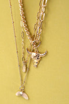 Bull Horn Necklace