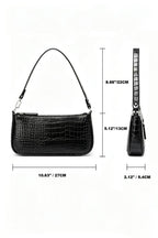 Crocodile Pattern Clutch Shoulder Tote