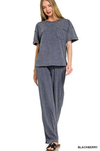 Acid Washed Top And Pants Set