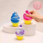 12PCS - Ice Cream Cone Squeeze Squishy Stress Relief Toy