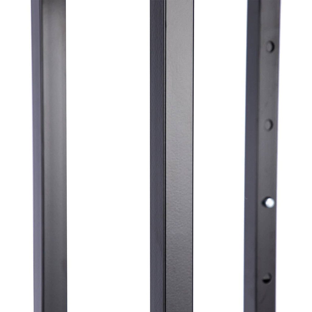 4-Way Black Clothing Rack With Slant Arms
