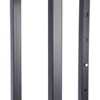 4-Way Black Clothing Rack With Slant Arms