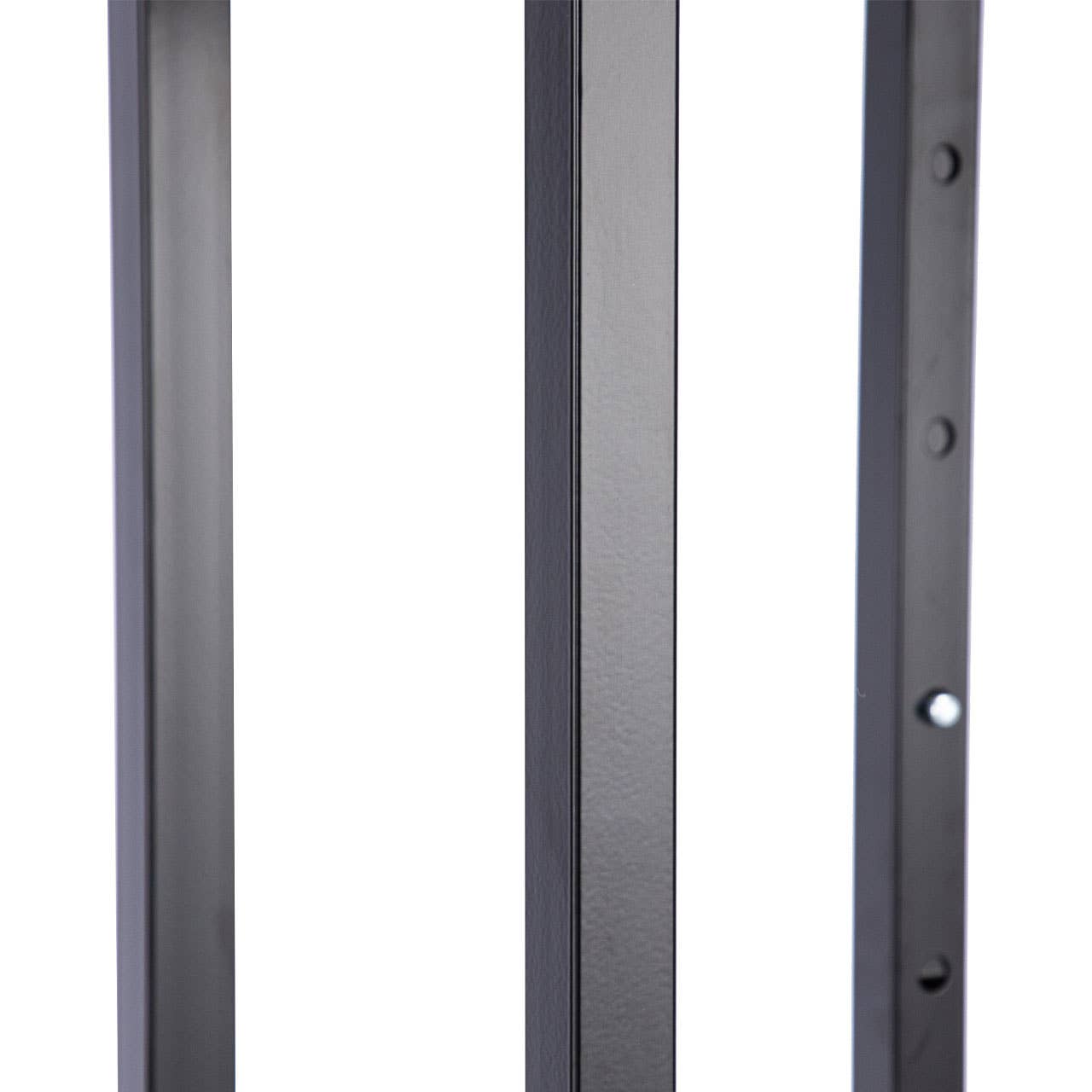 4-Way Black Clothing Rack With Slant Arms