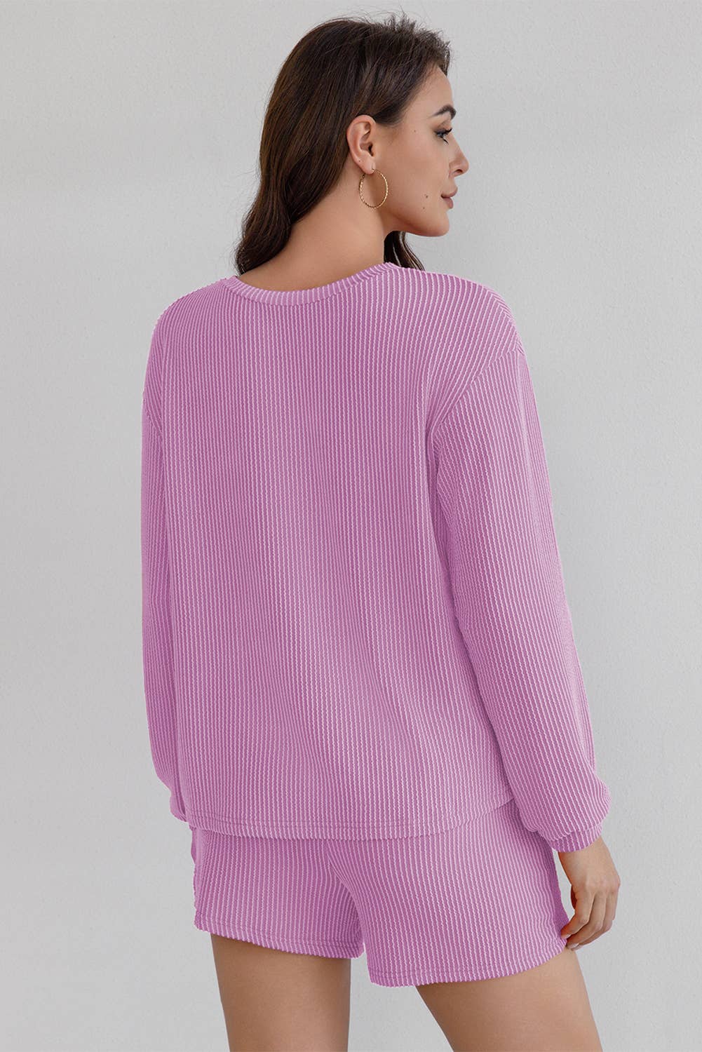 Kinsey Long Sleeve Top Shorts Set