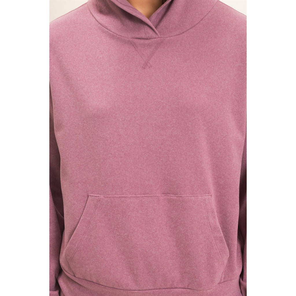 Long Sleeve Hoodie With Kangaroo Pocket