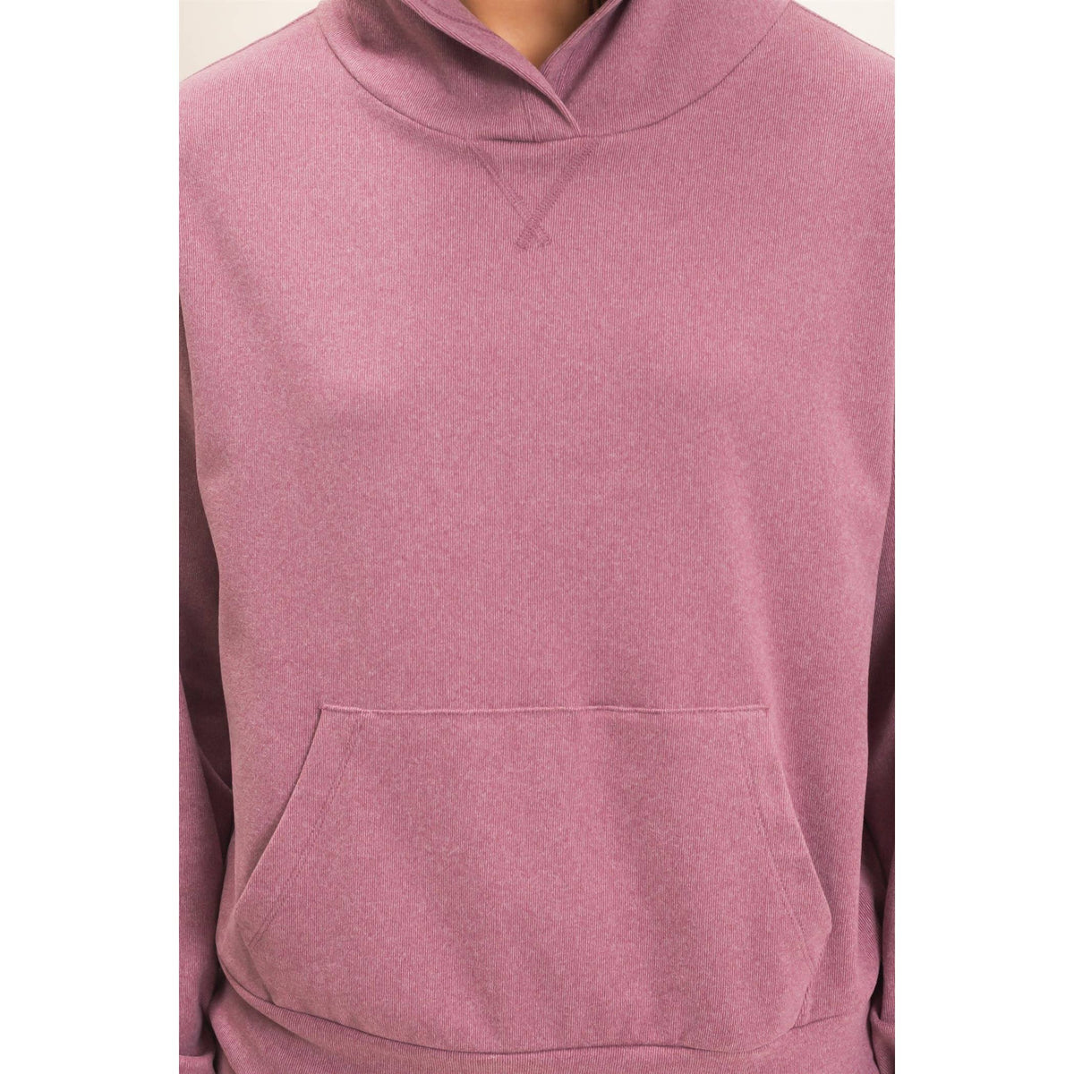 Long Sleeve Hoodie With Kangaroo Pocket