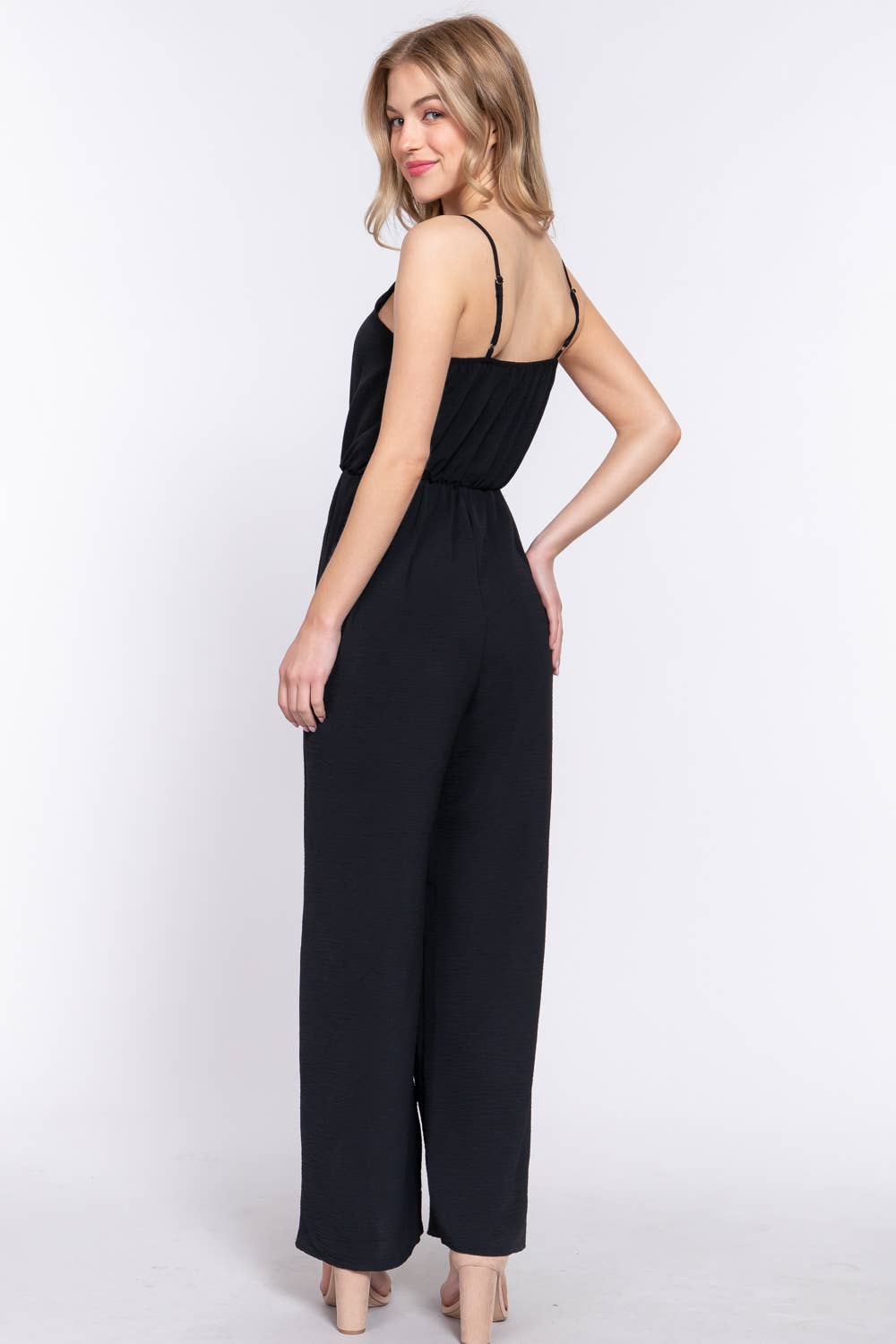 0415 Washed Woven Cami Jumpsuit SI-24579